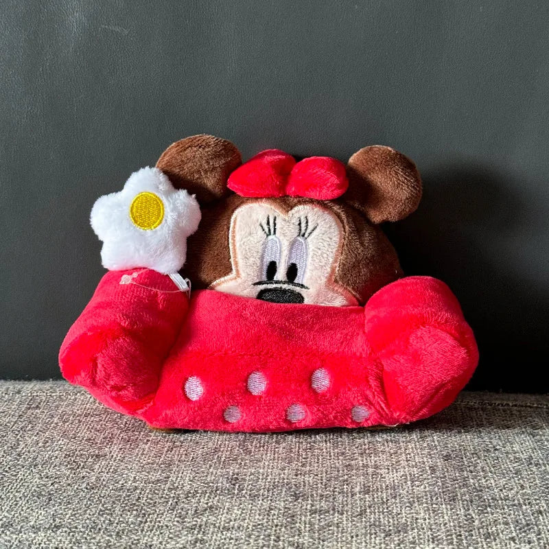 Kawaii Kuromi Hello Kitty Mickey Plush Mini Sofa Cartoon Cute Plush Toy Soft Stuffed Doll Sofa Decorative Home Item For Fans