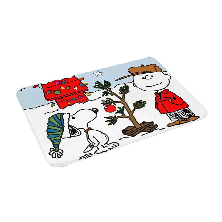 Snoopy  Memory Foam Bathroom Rugs Ultra Soft Non-Slip  Carpet Bath Mat Water Absorbent for Kitchen Shower