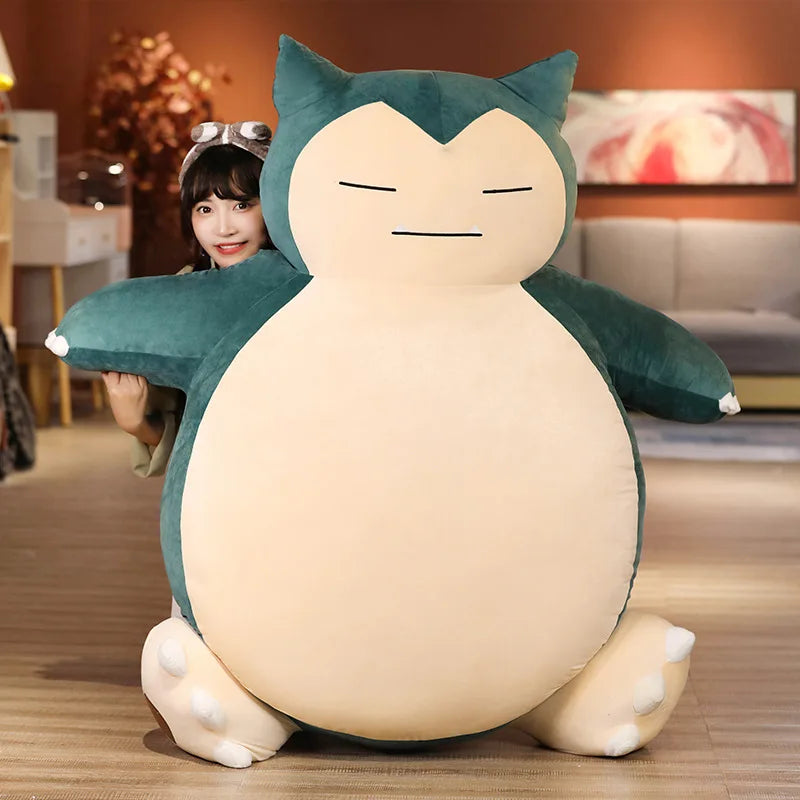 30/200cm Huge Pokemon Snorlax Animal Big Pokémon Doll Semi-finished Holster Plush Toys Kawaii Anime Plushie Gifts for Childrens