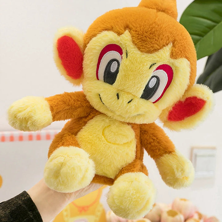 30/50cm Chimchar Pokemon Large Plush Toys Anime Doll Cute Giant Pokémon Monkey Cute Cartoon Stuffed Plushie Pillow Gift for Kids
