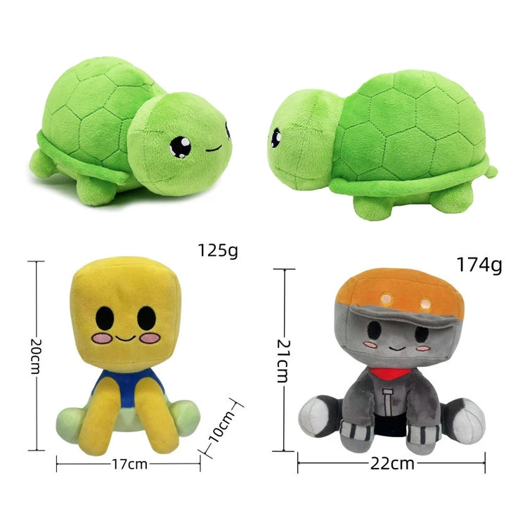 7.87inch Vtuber Vedal Plush Doll Green Turtle Cute Cotton Doll Anime Peripherals Room Decora Plushie Toy Kid Birthday Gift