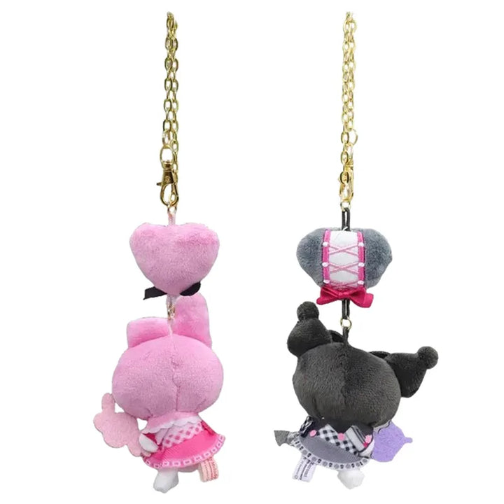 Sanrio Kawaii 50th Anniversary Hello Kitty Melody My Sweet Piano cinnamoroll Kuromi anime plush Plush Keychain  Bag Accessories