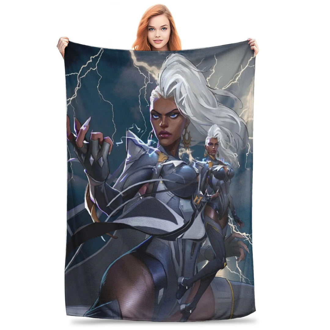 Luna Snow for Rivals Blanket Hero Shooter Video Game Fleece Funny Warm Throw Blanket for Coverlet All Season