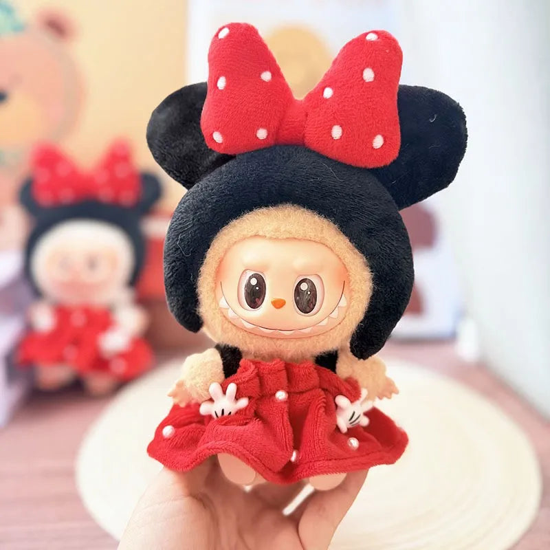 Labubu I II III Doll Clothes Wacky Whimsical Dress Up Assortment 15/17cm Plush Doll'S Clothes Sitting Party Accessories