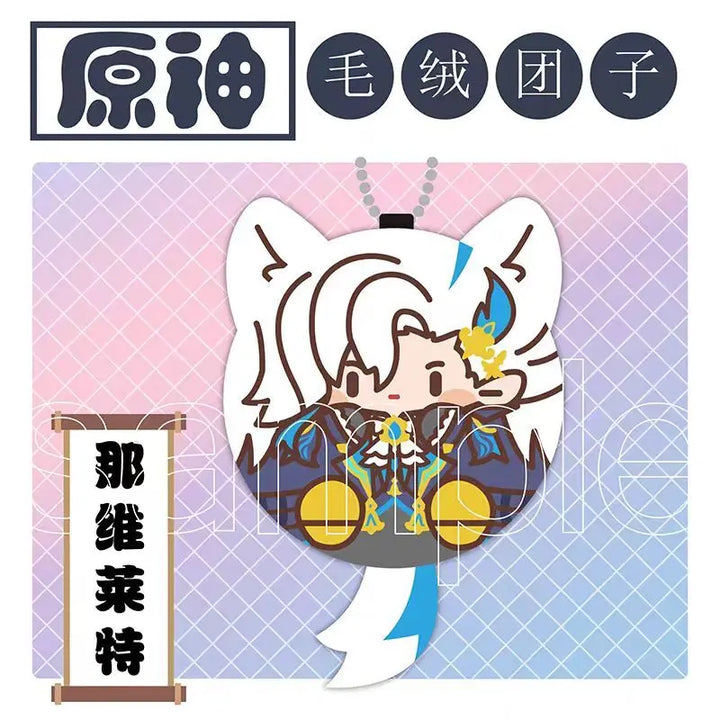 Genshin Impact Tighnari Cyno Xiao Venti Kaveh Kazuha Kaeya Plush Pendant Keychains Anime Plushie Toys Gift