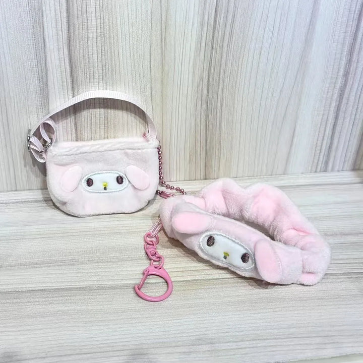 For Labubu doll clothes Sanrio Cotton Doll DIY Accessories My Melody Kuromi  Mini Shoulder Bag Dressing Doll Accessories Gifts
