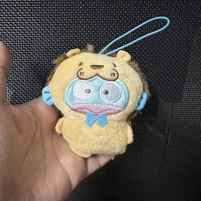 Sanrio Kuromi My Melody Plush Toys Kawaii Cartoon Hangydon Lion Sloth Cross Dressing Keychain Backpack Pendant Decoration Gift