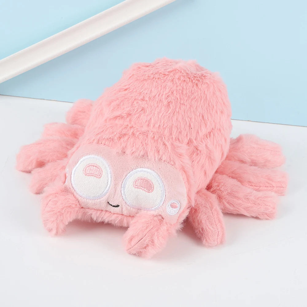 Scary Black Spider Plush Toys Realistic Wild Animal Spider Stuffed Dolls Simulation Insect Soft Plushie Halloween Party Gifts