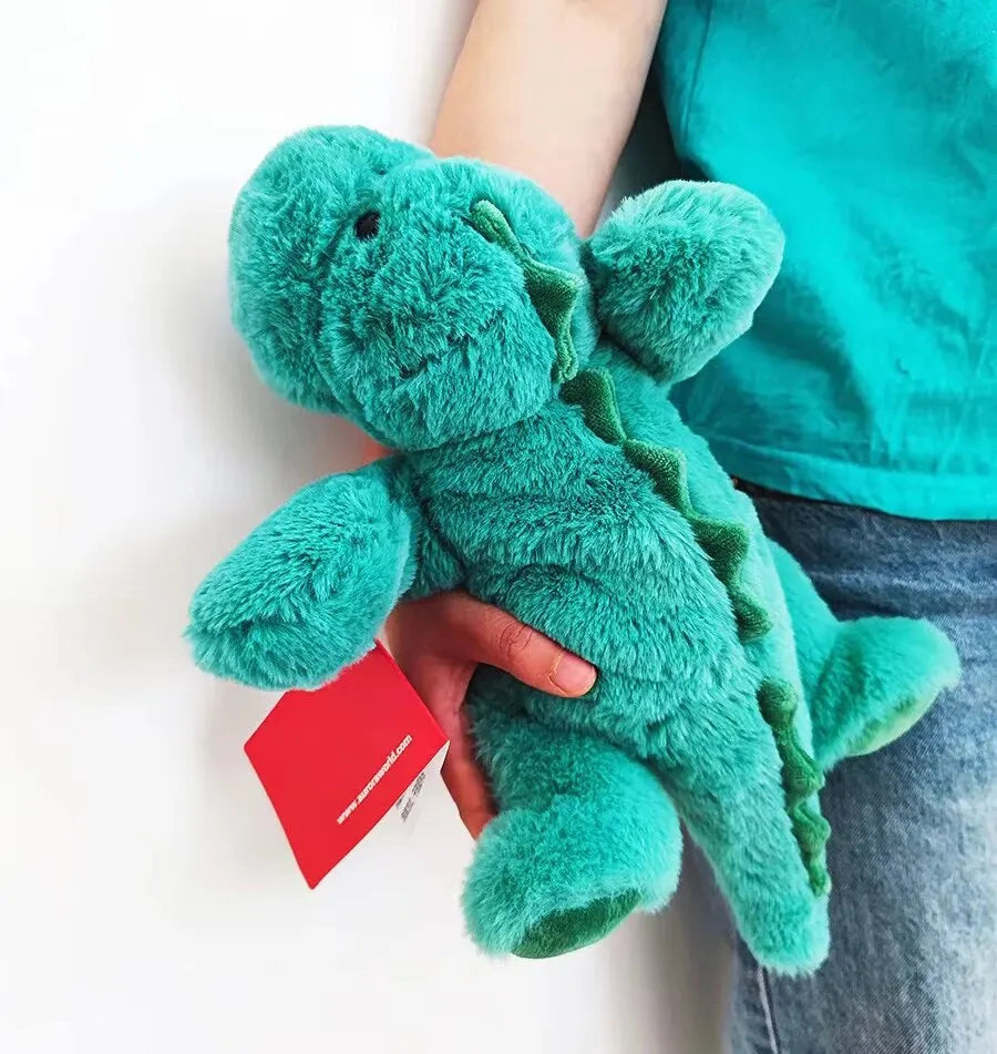 35cm Cute Dinosaur Plush Toy Stuffed Animals Green Dinosaur Soft Doll Baby Kids Sleep Comfort Doll Birthday Gift for Children