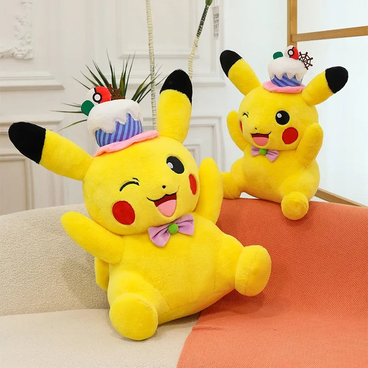 Pokemon Pikachu Plush Toy Pokémon Anime Cake Party Plushie Doll 45-75cm Kawaii Soft Pillow Stuffed Christmas Gifts for Childrens