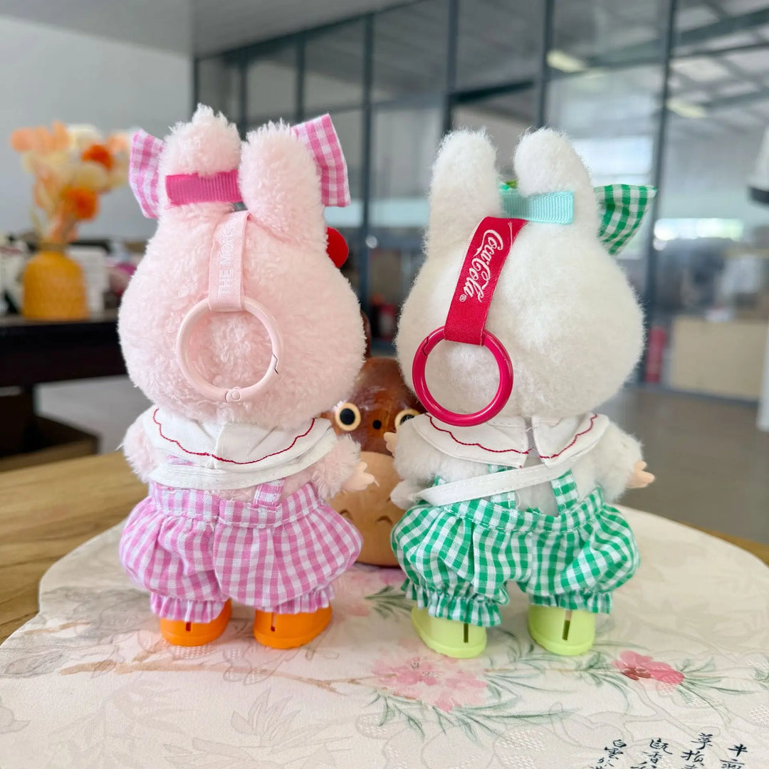 Labubu Doll Clothes Cherry-Themed Hair Accessory & Rainboots Set 15/17cm Plush Doll'S Clothes Labubu I II III Doll Accessories