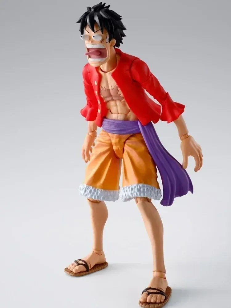 15cm One Piece Shf Figurine Monkey D Luffy Action Figure Pvc Collection Anime The War Of The Island Of Ghosts Luffy Model Toys
