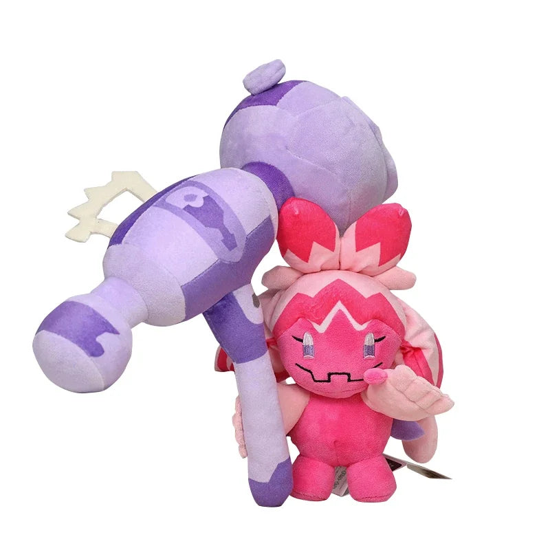 27cm Pokemon Tinkaton Plush Toys Anime Doll Pillow Cartoon Tinkatink Pokémon Plushie Stuffed Kawaii Gift for Kids Birthday Xmas