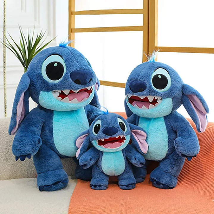 Disney Lilo & Stitch Plush Toys Kawaii Anime Plushie Dolls Open Mouth Stitch Soft Pillows Stuffed 30-60cm Gifts for Childrens