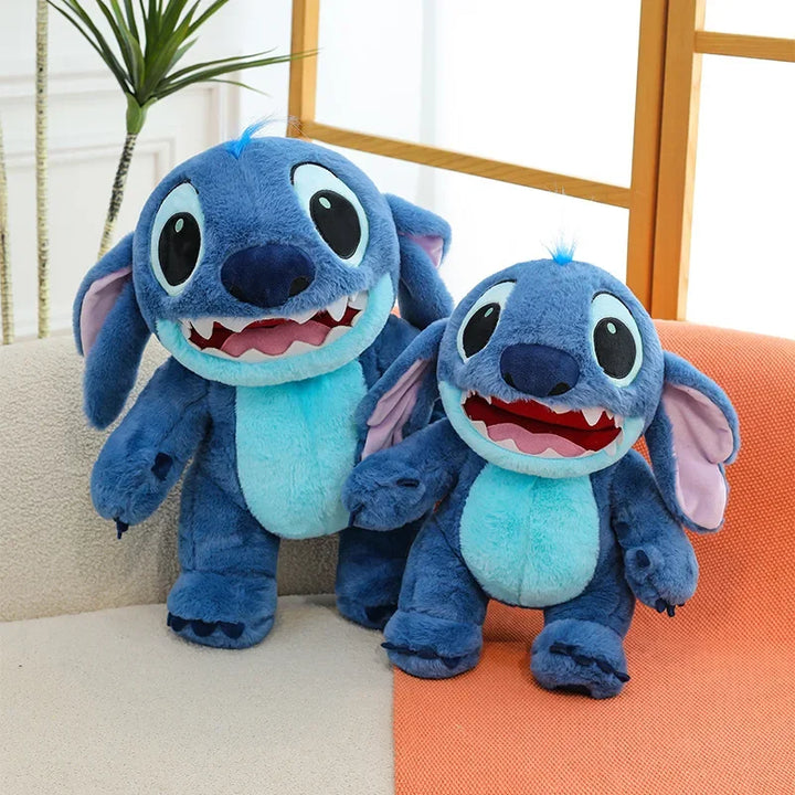 Disney Lilo & Stitch Plush Toys Kawaii Anime Plushie Dolls Open Mouth Stitch Soft Pillows Stuffed 30-60cm Gifts for Childrens