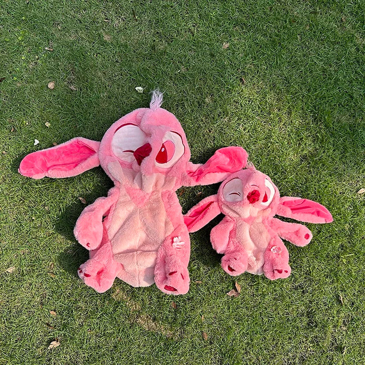 30/80cm Disney Lilo & Stitch Plush Toys Anime Plushie Leather Case Holster Cute Large Doll Not Stuffed Semi-finished Toys Gift