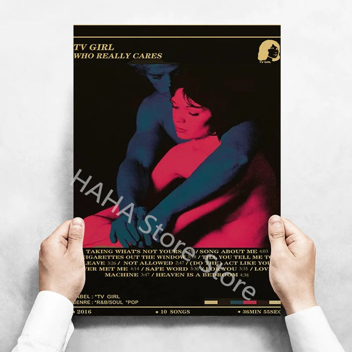 Girl Lovers Poster Aesthetic Music Album /Mitski Drake Deftones/Lana Del Rey/ Band Rapper Canvas Room Wall Decor Paintings