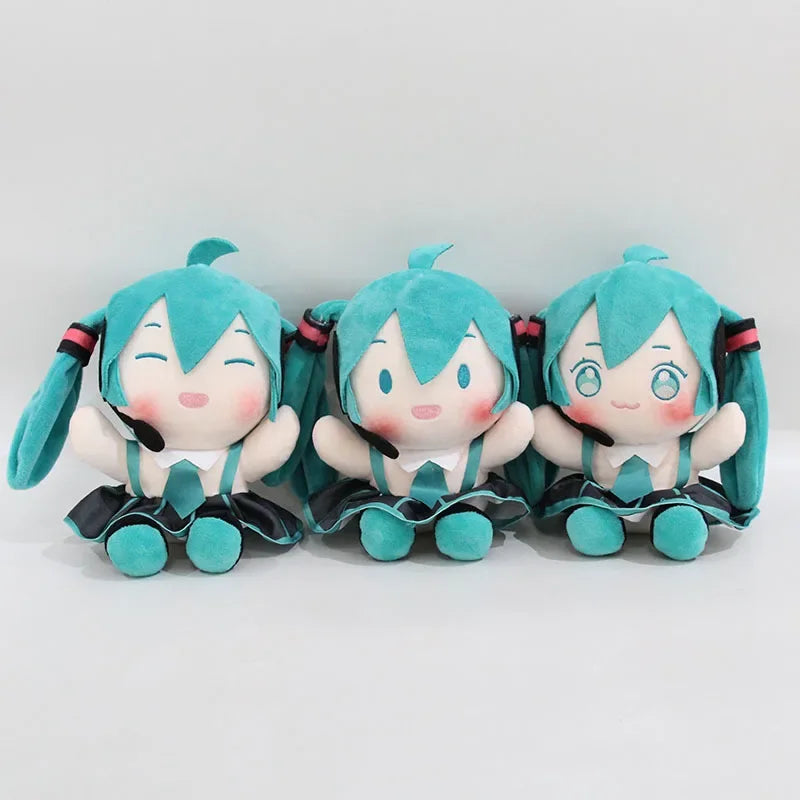 20cm Hatsune Miku Plush Doll Anime Plushie Pendant Peripheral Kawaii Doll Cartoon Children Girl Gifts Student Toy