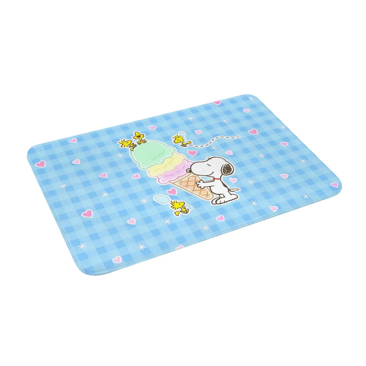 Cartoon Snoopy  Bathroom Rugs Mat Quick Dry  Bath Rugs Mats Carpet Non-Slip for Kitchen Shower