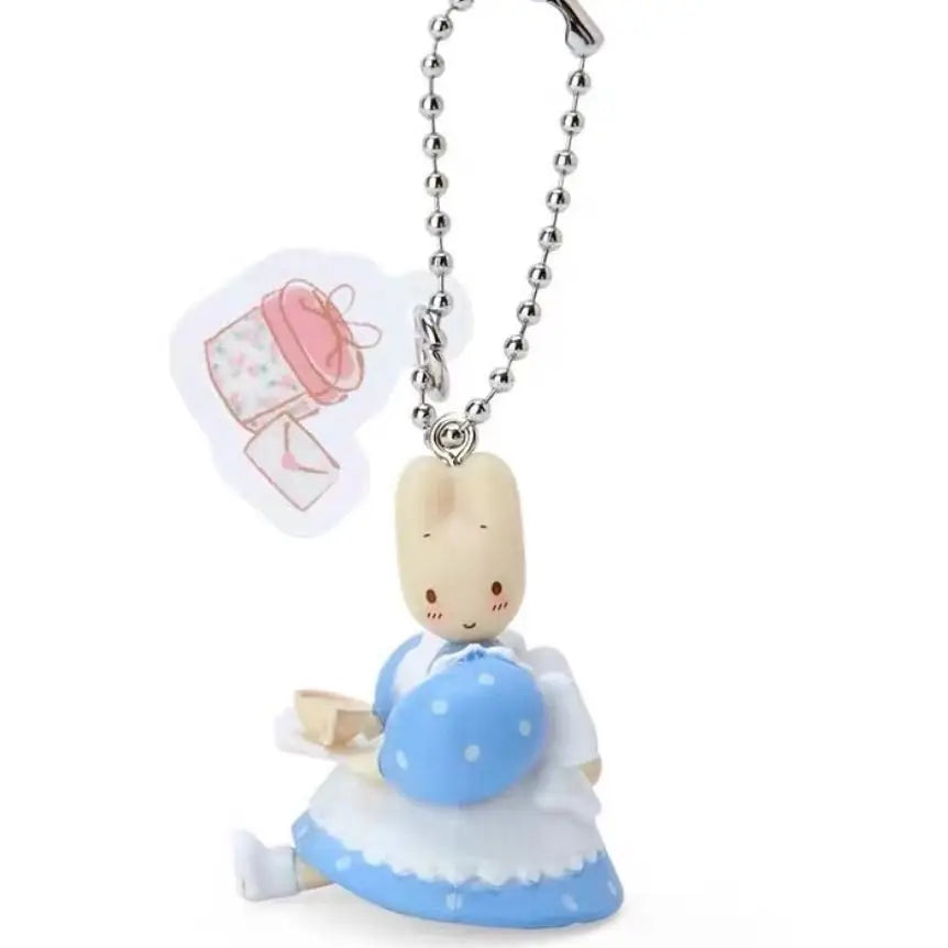 Sanrio Kawaii Marroncream Cartoon Bag Keychain Pendant Toy Girl's Heart Cute Doll Accessories Friends Birthday Gifts Peripheral