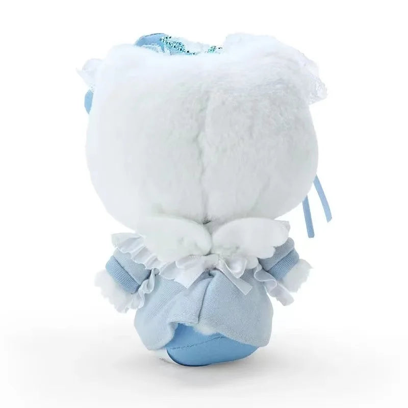 Kawaii Sanrio Kuromi Cinnamoroll Plush Toys Keychain Angel Maid's Uniforms Hello Kitty Backpack Pendant Girl Gifts Accessories
