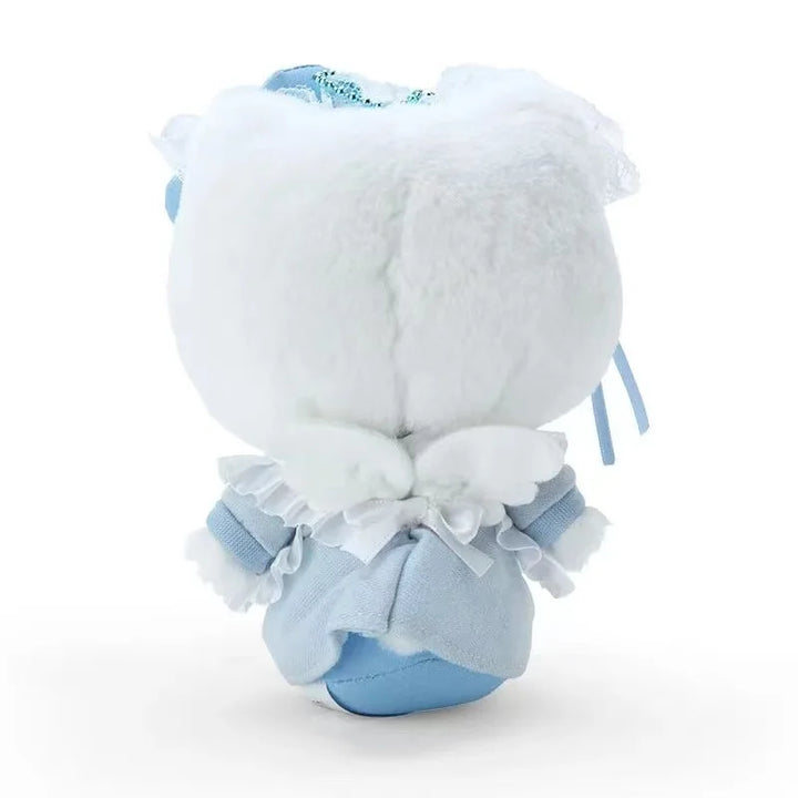 Kawaii Sanrio Kuromi Cinnamoroll Plush Toys Keychain Angel Maid's Uniforms Hello Kitty Backpack Pendant Girl Gifts Accessories