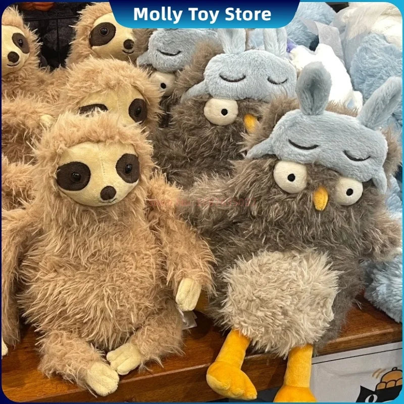 New Apricott Lamb 20cm Audrey Eye Mask Owl Doll Plush Doll Cute Holiday Gift Cat And Dog Interactive Toys Home Decoration