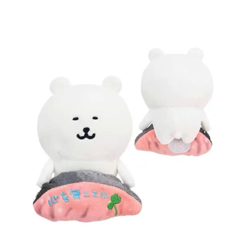 Anime Joke Bear Plush Doll Pendant Creative Naganos Polar bear Bag Pendant Kawaii Soft Stuffed Keychain Accessories Girly Heart
