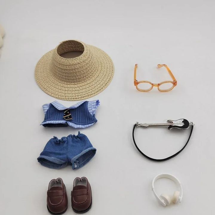 For 17cm Labubu Doll Suit Creative Design Clothing Handmade High-end Mini  Trendy and Fashionable Matching Handsome Accessories