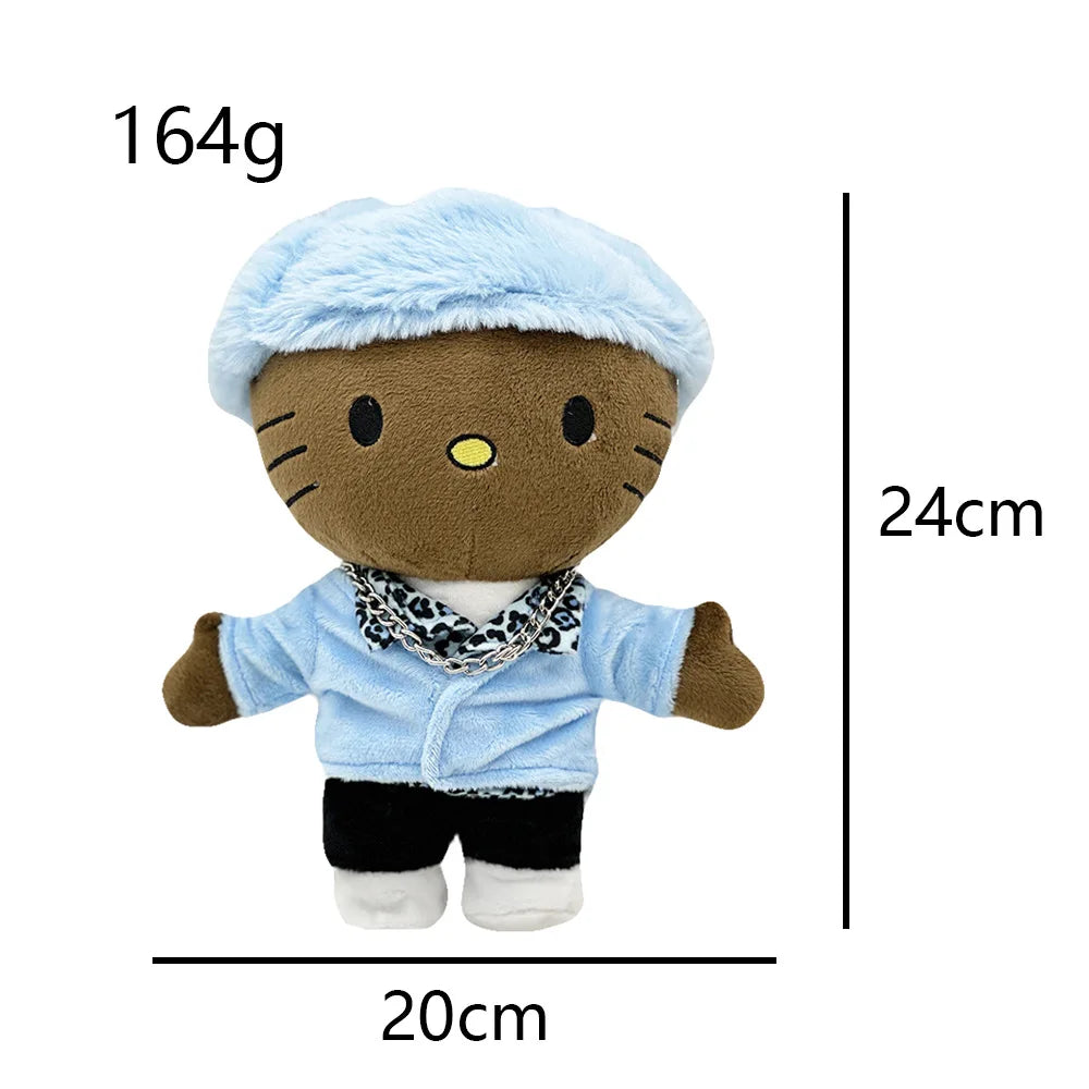 2025 New Hello Kitty Lil peep Kanye Tylerthecreator Plush Toy Doll with Clothes Stuffed Soft Plush Toys Fans Collect Gifts