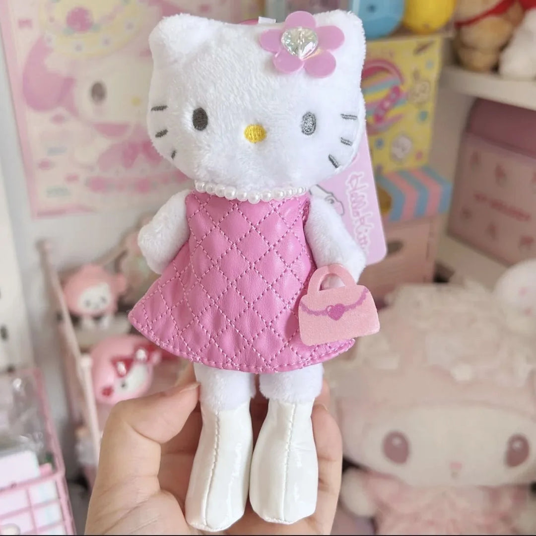 cartoon Hello Kittys Plush Doll Pendant Heisei long legs NIC Swan unicorn sanrios Plush Toy Anime Stuffed Animals Keychain gift