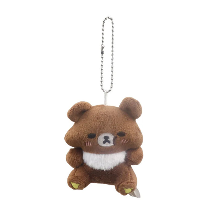 Kawaii Cartoon Rilakkuma Mini Plush Toys Keychain Backpack Pendant Soft Stuffed Doll Decoration Boys and Girls Birthday Gifts