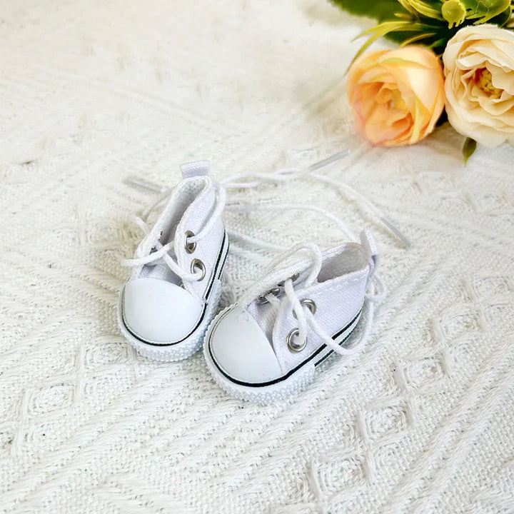 17cm Cute Labubu Leather Shoes Canvas Shoes Sneakers Camera Labubu Korea Kpop Exo DIY Girls Labubu Doll Accessories