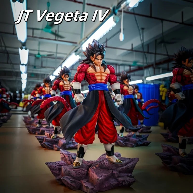 In Stock JT Dragon Ball Ssj4 Vegetto Action Figure 30cm Pvc Statue Collection Super Saiyan Goku Model Toy Gift