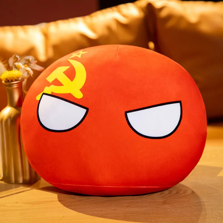 30/40cm Polandball Country Ball Toy Plush Countryballs Pendant Plush Doll Countryball Pillow Cushion Halloween Gift Home Decor