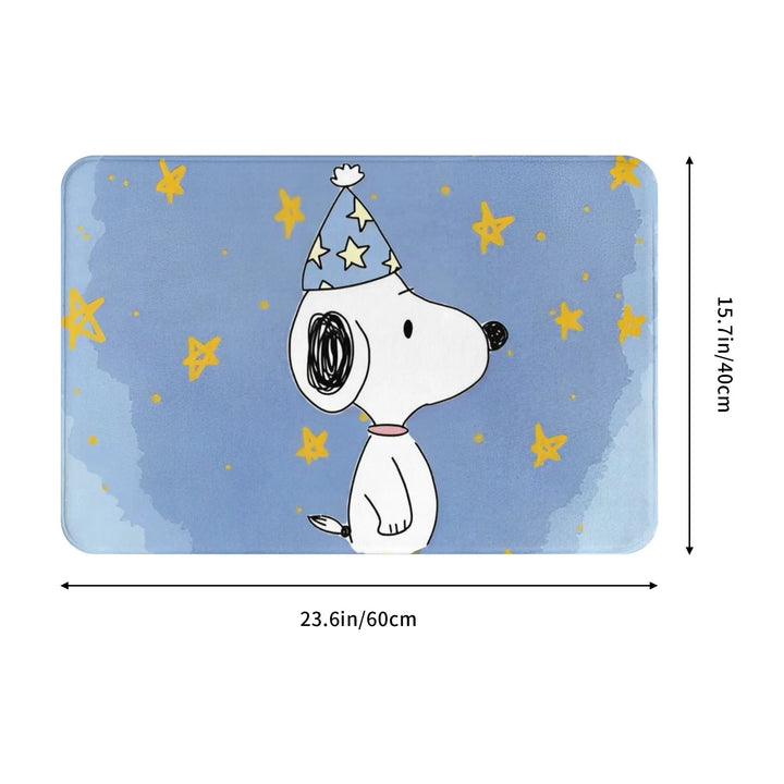 Snoopy Sleep Time  Memory Foam Bath Mat Rug Non-Slip Quick Dry  Bathroom Floor Rugs Carpet For Bath Shower Tub