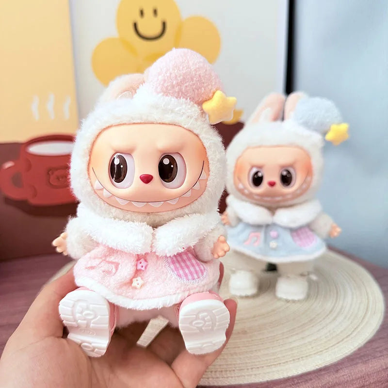 Labubu Doll Clothes Music Angel Set For 15-17cm Ropa 3.0 Labubu V1 V2 V3 Clothes Sitting Party Accessories