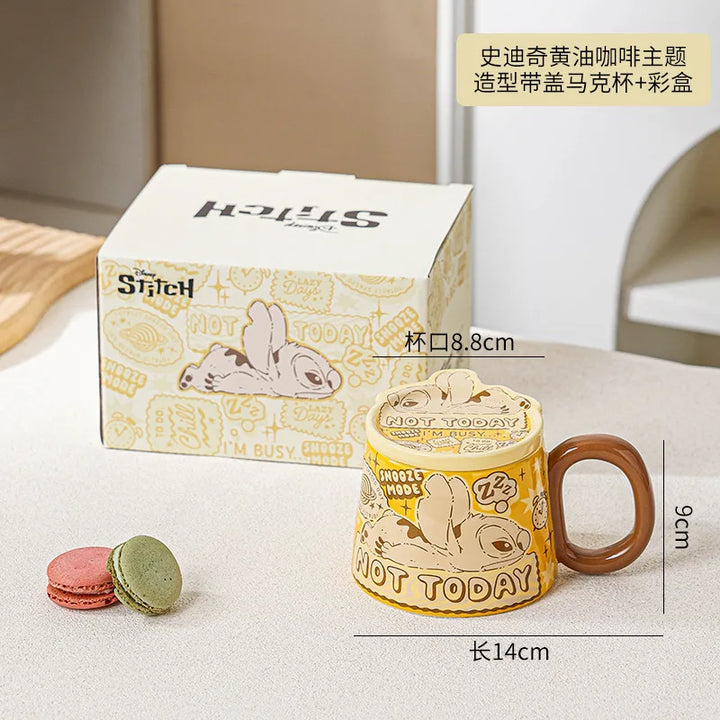 Disney Mickey Marie Cat Peripherals Ceramic Mug Cartoon Cute High-Capacity Milk Water Cup Festive Gifts Party Decor Gift