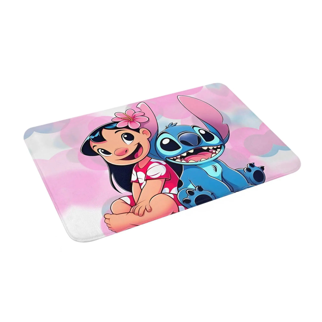 Lilo & Stitch Memory Foam Bath Mat Rug Non-Slip Quick Dry Cute Cartoon Bathroom Floor Rugs Carpet For Kitchen Shower Bath