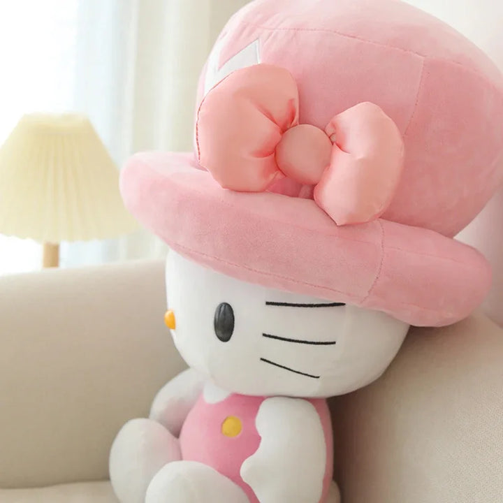 40/45cm Sanrio Helllo Kitty Plush Toys Cosplay Chopper Kawaii Cartoon Cat Pillow Soft Dolls Stuffed Plushes Gift for Children