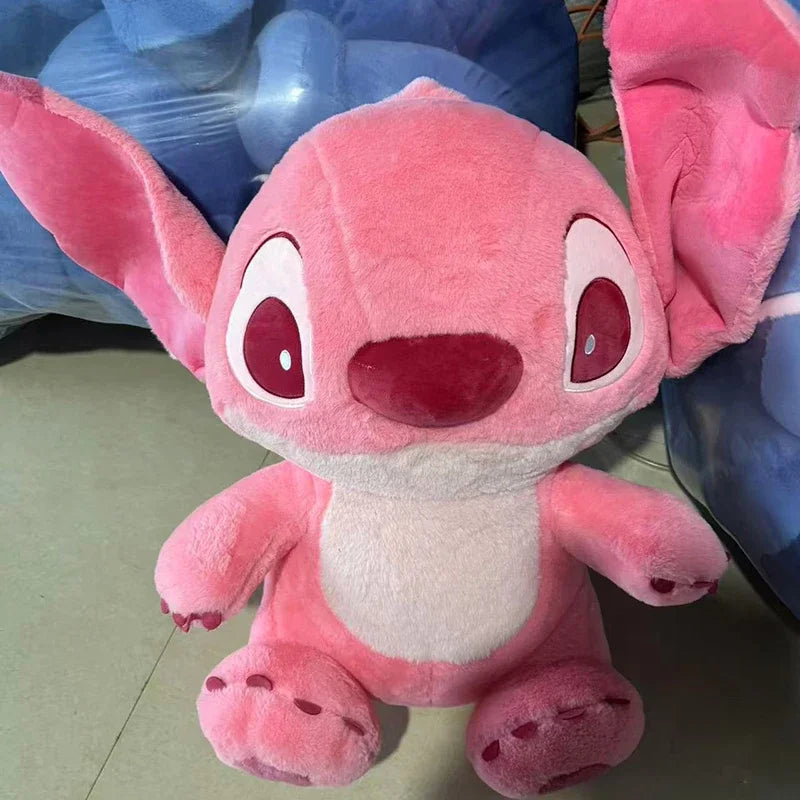 Disney Lilo&Stitch Plush Toys Kawaii Pink/Blue Soft Pillow Stuffed 30-80cm Christmas Gift for Children Anime Plushie Doll Stitch