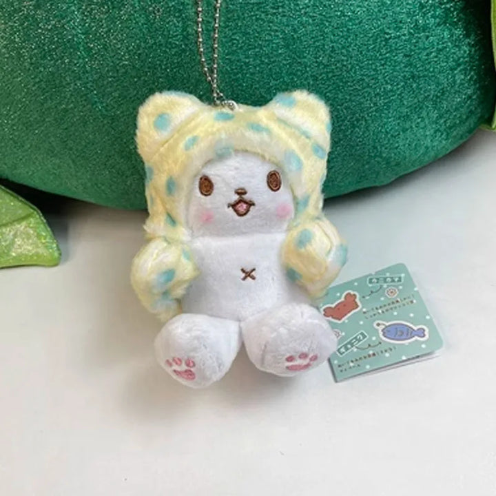 Kawaii Sanrio Anime Cartoon Marumofubiyori Plush Toys Backpack Pendant Keychain Accessory Doll Gifts Children's and Girls' Toys