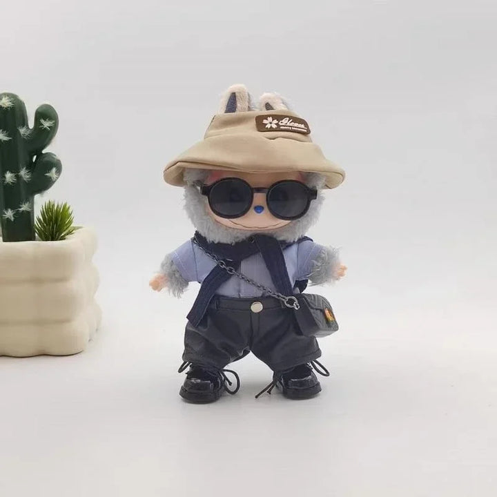 For 17cm Labubu Doll Clothing High-end Trendy Clothing Handmade Custom Niche Design Mini Suit Labubu Exquisite Fashion Outfit