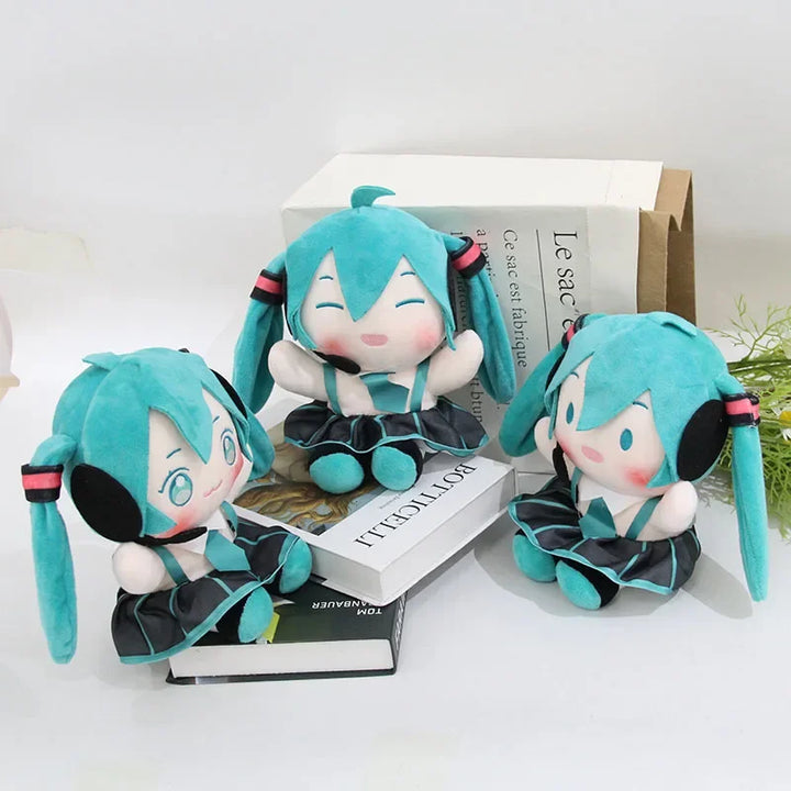 20cm Hatsune Miku Plush Doll Anime Plushie Pendant Peripheral Kawaii Doll Cartoon Children Girl Gifts Student Toy