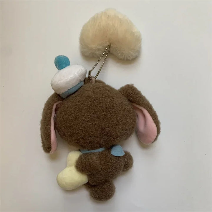 Sugarbunnies Plush Keychain Fluffy Heart Shirousa Kurousa Bunny Kawaii Cute Keychains Mascot Charm Key Chain Keyring Small Gifts