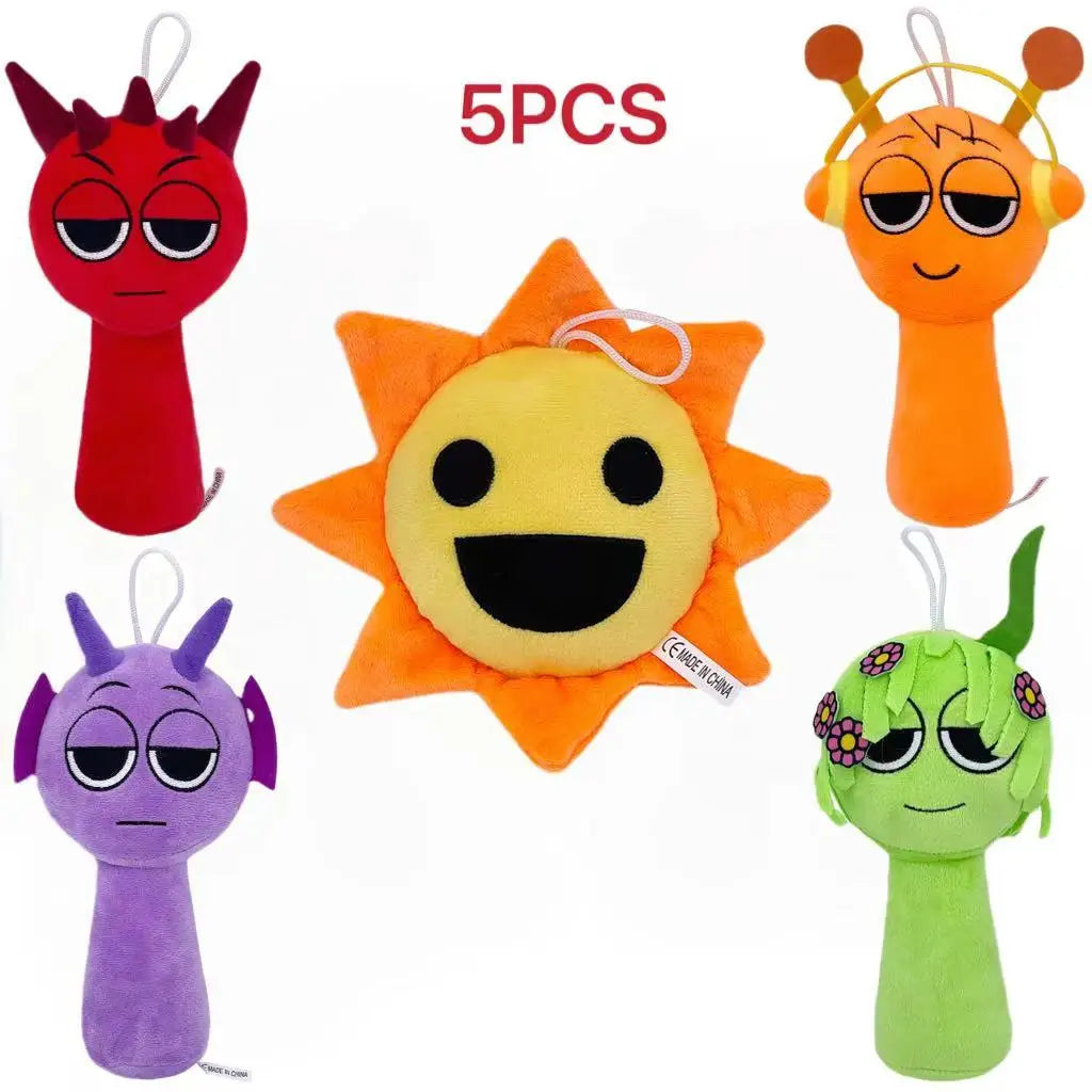 Sprunki Plush Toys Sprunki Plush Doll Sprunki Game Cartoon Pillow Kids Birthday Gifts Stuffed Dolls Christmas Gift