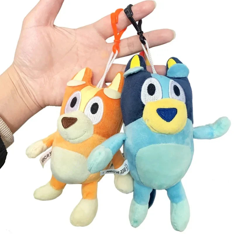 17Cm Bluey and Bingo Plush Toys Anime Figure Cartoon Dog Stuffed Plush Doll Pendant Children Backpack Ornament Gift