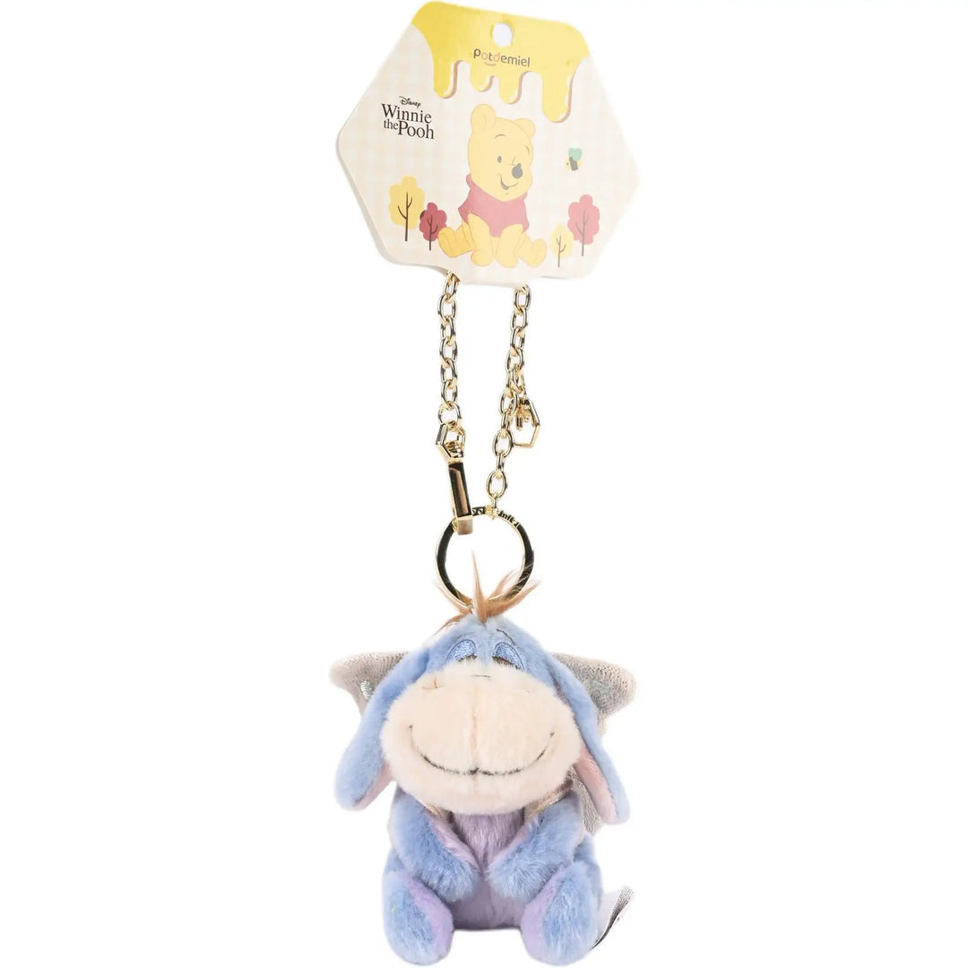 Kawaii Disney Pooh Bear Piglet Plush Toys Keychain Cartoon Eeyore Backpack Pendant Decoration Couple Creative Birthday Gifts
