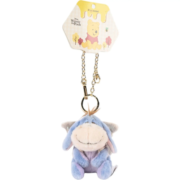 Kawaii Disney Pooh Bear Piglet Plush Toys Keychain Cartoon Eeyore Backpack Pendant Decoration Couple Creative Birthday Gifts