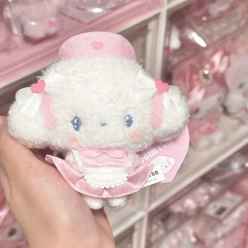 kawaii Sanrios Cogimyun Plush Toy Hello Kitty KeyChain cute bow Soft Stuffed Toy accessories bag pendant Plush pendant girl Gift